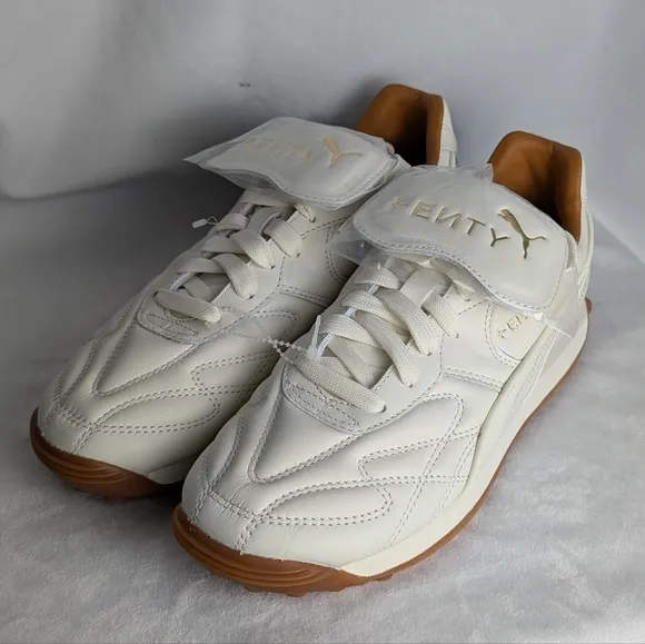 NWOB Puma x Fenty Women's Avanti Low Top Quilted Leather White Sneakers Size 7.5