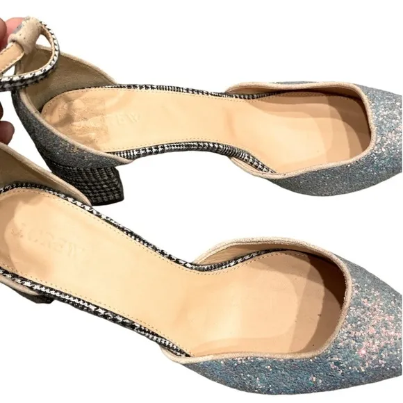 NWOT J. Crew Avery Glittery Tweed Pumps