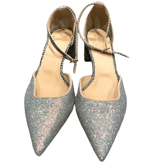 NWOT J. Crew Avery Glittery Tweed Pumps