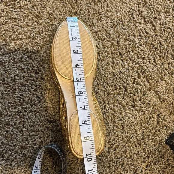 NWOT Melissa   Campana Gold Glitter Jelly Shoes in 8