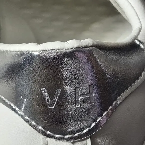 NWOT Vintage Havana VH Carla Sneaker White Silver Glitter Womens Size 8