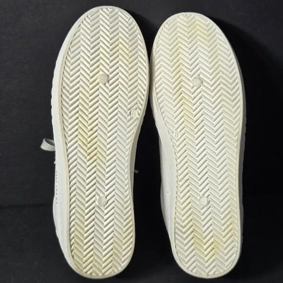 NWOT Vintage Havana VH Carla Sneaker White Silver Glitter Womens Size 8