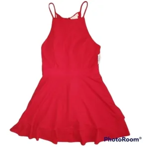 NWT Altar'd State Red Sequins Lace Tired Dress Size XL