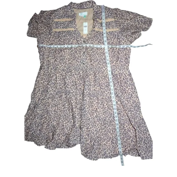 NWT Anthropologie Georgina Teired Shirtdress Size 2X