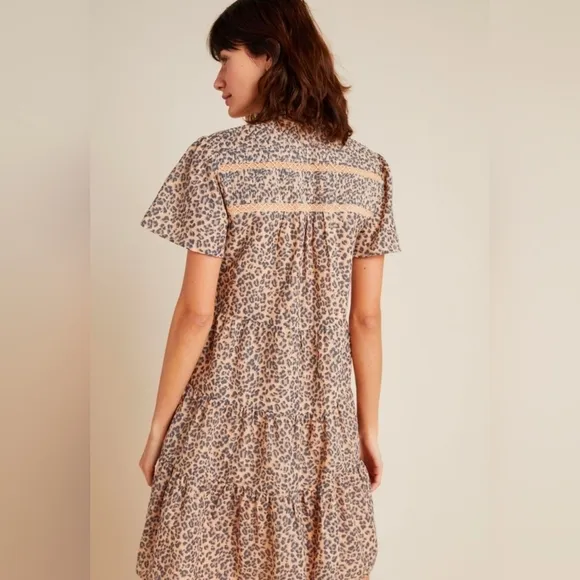 NWT Anthropologie Georgina Teired Shirtdress Size 2X