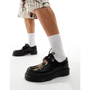 NWT! Dr. Martens Zeffir 3i Bex Buttero Hair On Shoes in Black Beige - Size 11