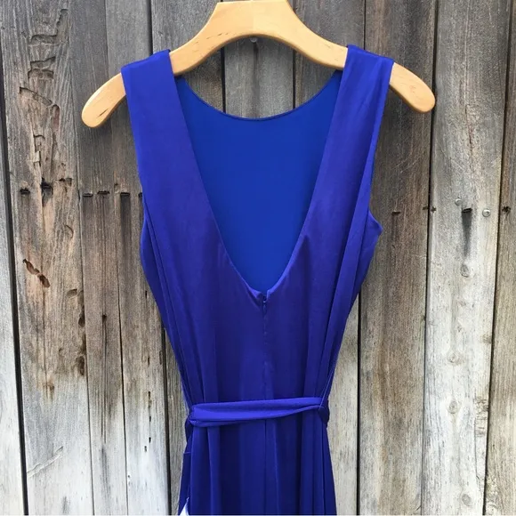 NWT Dress The Population Karlie Sleeveless Bodycon Midi Dress Electric Blue M