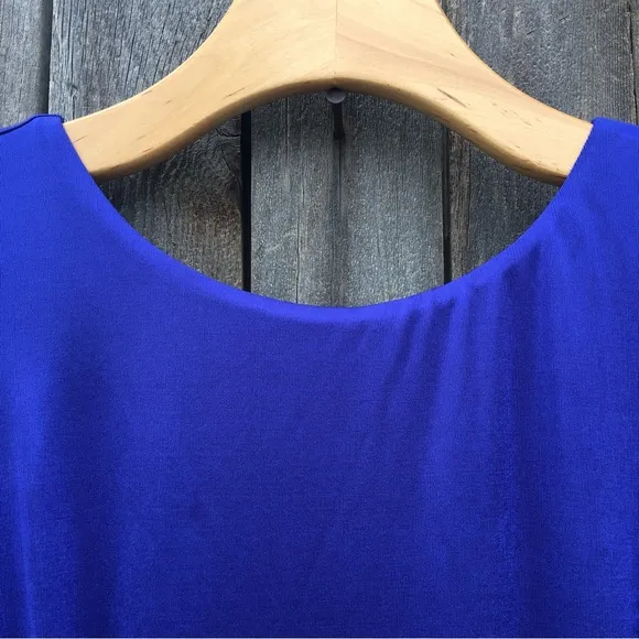 NWT Dress The Population Karlie Sleeveless Bodycon Midi Dress Electric Blue M