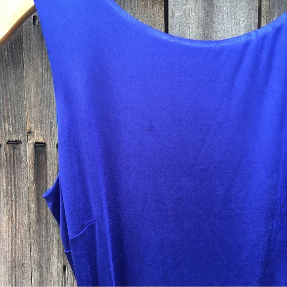 NWT Dress The Population Karlie Sleeveless Bodycon Midi Dress Electric Blue M