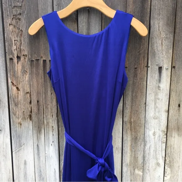 NWT Dress The Population Karlie Sleeveless Bodycon Midi Dress Electric Blue M