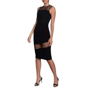 NWT Dress The Population Valerie Sheer Bodycon Midi Dress Small