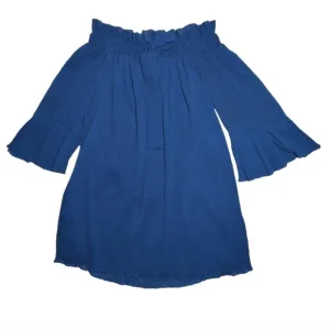 NWT English Factory Off Shoulder Ruffle Mini Dress With Bow Tie Size S