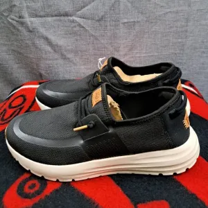 NWT Hey Dude Men Shoes Bneakers Black Sirocco Neutrals Size 10