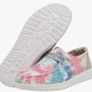 NWT HEY DUDE Wendy Boho TODDLER Girls Shoes Tie Dye