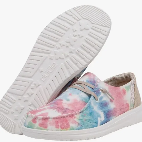 NWT HEY DUDE Wendy Boho TODDLER Girls Shoes Tie Dye