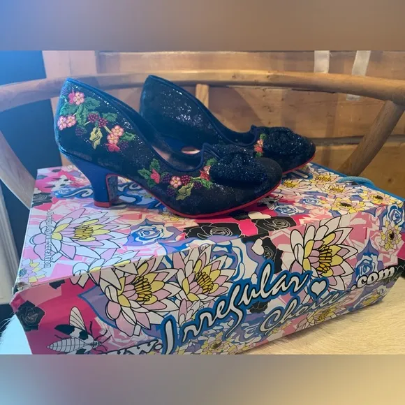 NWT IRREGULAR CHOICE RIPEN ON THE VINE HEELS SIZE 36 🌸🎀