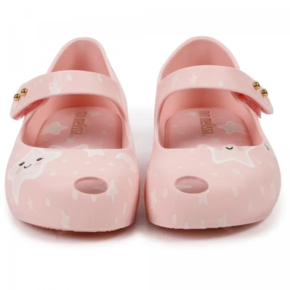 NWT MINI MELISSA Pink Sweet Dreams Ultragirl Mary Jane Flats Glow in the Dark