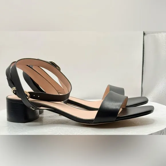 NWT New Kate Spade Maui Black Leather Women's Sandals Size 9