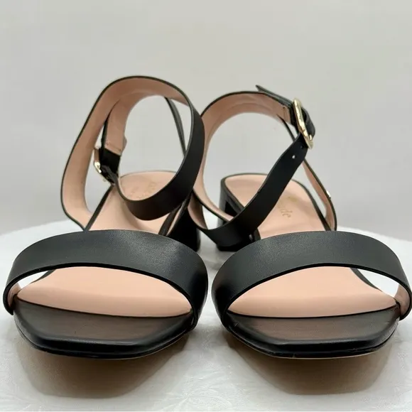 NWT New Kate Spade Maui Black Leather Women's Sandals Size 9
