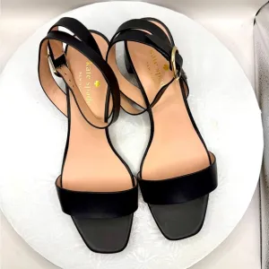NWT New Kate Spade Maui Black Leather Women's Sandals Size 9