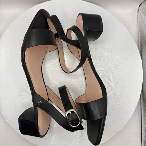 NWT New Kate Spade Maui Black Leather Women's Sandals Size 9