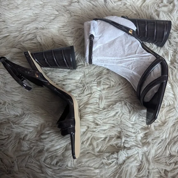 NWT Sam Edelman Kia Sandal in Slate Black Purple