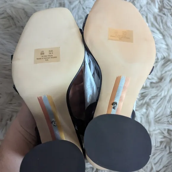 NWT Sam Edelman Kia Sandal in Slate Black Purple