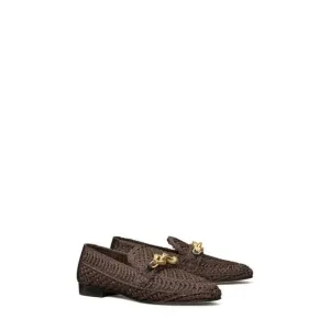 NWT TORY BURCH Womens Brown Horse Jessa Round Toe Slip On Loafers Shoes 5 M