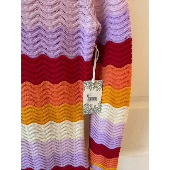 NWT Tuckernuck Hyancinth House Sunset Stripe Montego Knit Midi Dress&quot; , $180  XS