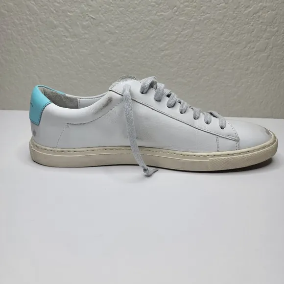 Oliver Cabell Womens Low 1 Warp Shimemering Silver Glitter Leather Shoes Sz 41