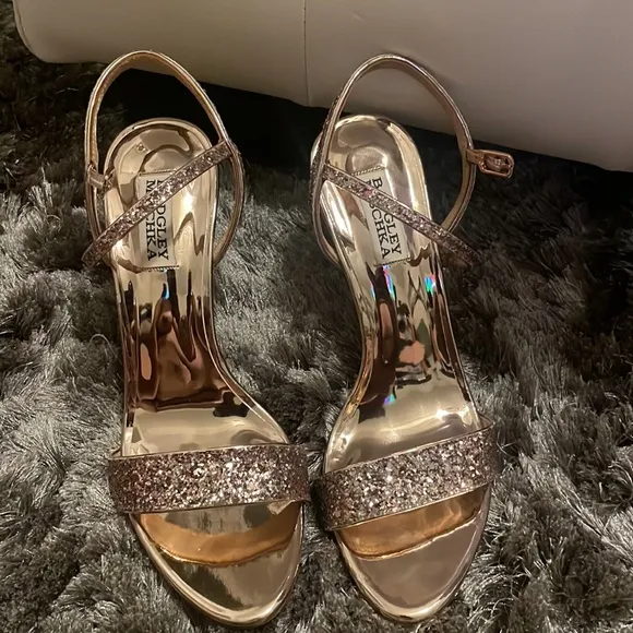 Olympia Glitter Heeled Sandals