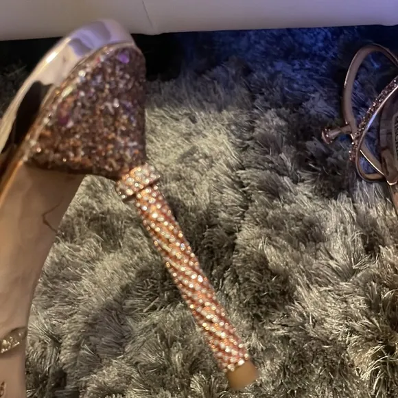 Olympia Glitter Heeled Sandals