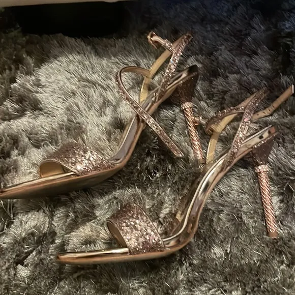 Olympia Glitter Heeled Sandals