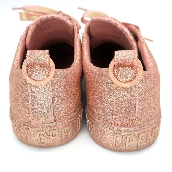 Opening Ceremony La Cienega Pink Glitter Shoes Lace-up Sneakers Women's 37/6