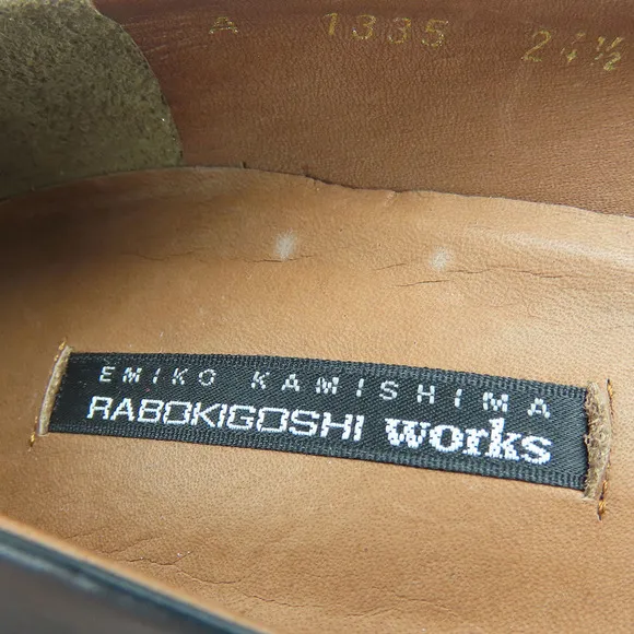 Other RABOKIGOSHI Works Leather Pumps Black Leather Shoes