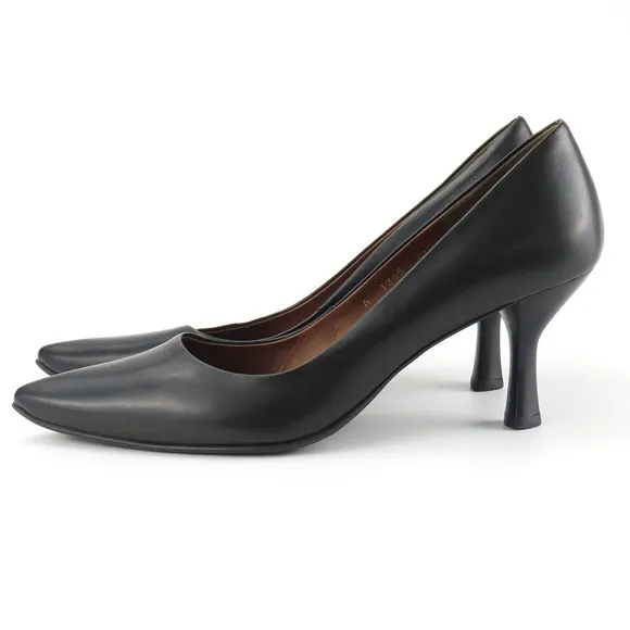 Other RABOKIGOSHI Works Leather Pumps Black Leather Shoes