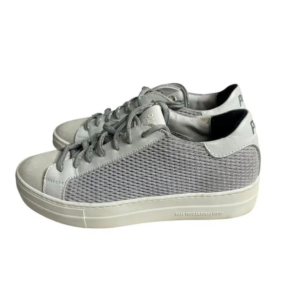 P448 Thea Low Top Sneakers Stardust Silver Multi Size 8