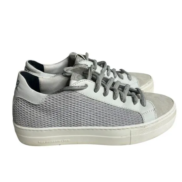 P448 Thea Low Top Sneakers Stardust Silver Multi Size 8