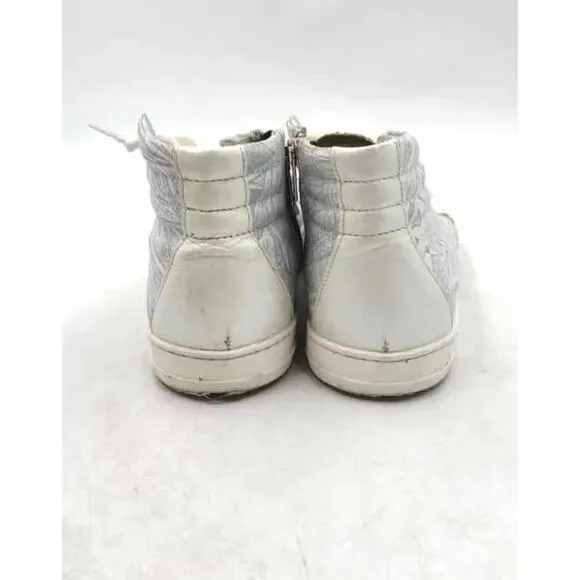 P448 Womens Multicolor Glitter Mid-Top Lace-Up Sneaker Shoes Size 38