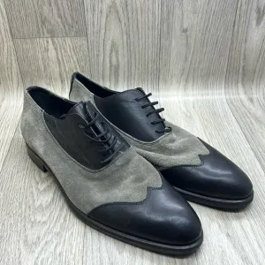 Paul Frederic  Men's oxfords dress lace up leather shoes Made in Italy