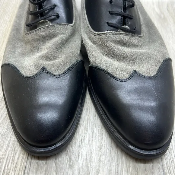 Paul Frederic  Men's oxfords dress lace up leather shoes Made in Italy