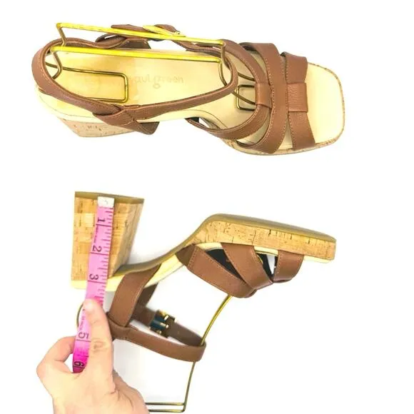 Paul Green Classic Tan Neutral  Tina Fisherman Sandal Women's UK 5.5 ( US 8)