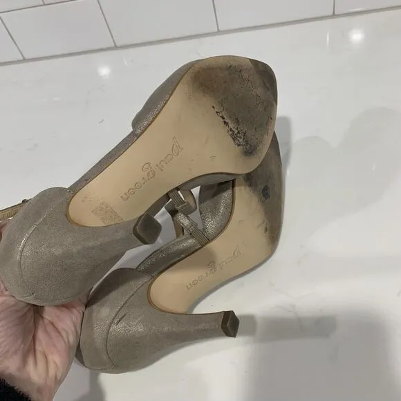 Paul Green | Shoes Heel Pumps Valetta D'Orsday Champagne Suede- size 4 6.5