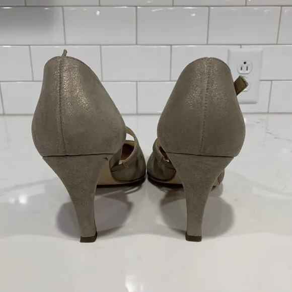 Paul Green | Shoes Heel Pumps Valetta D'Orsday Champagne Suede- size 4 6.5