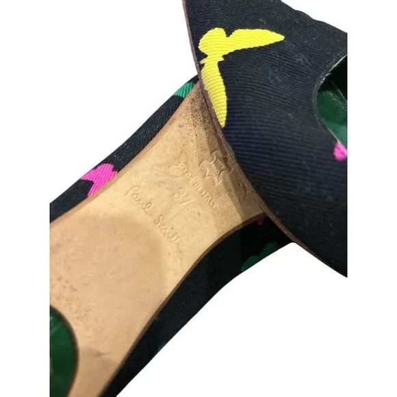 Paul Smith Cigno Butterfly Small Kitten Heel Pointed Women Shoes‎ 37/US 7 Italy