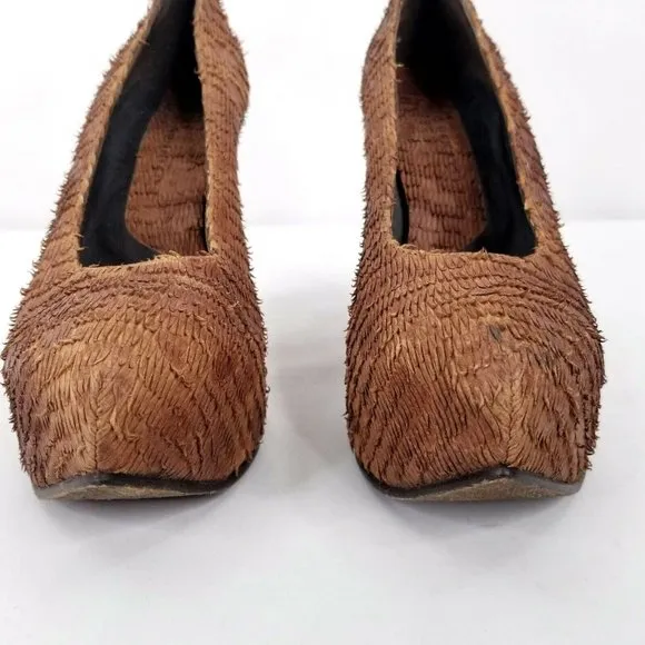 Paulo Renato Brown Pumps Heels Womens EUR 37 US 6 – 6.5 Shoes Designer Portugal