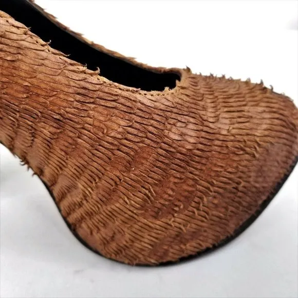 Paulo Renato Brown Pumps Heels Womens EUR 37 US 6 – 6.5 Shoes Designer Portugal