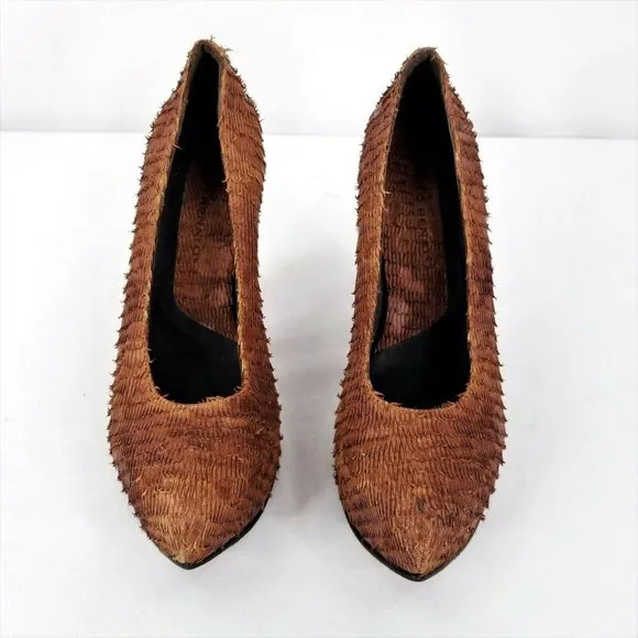 Paulo Renato Brown Pumps Heels Womens EUR 37 US 6 – 6.5 Shoes Designer Portugal