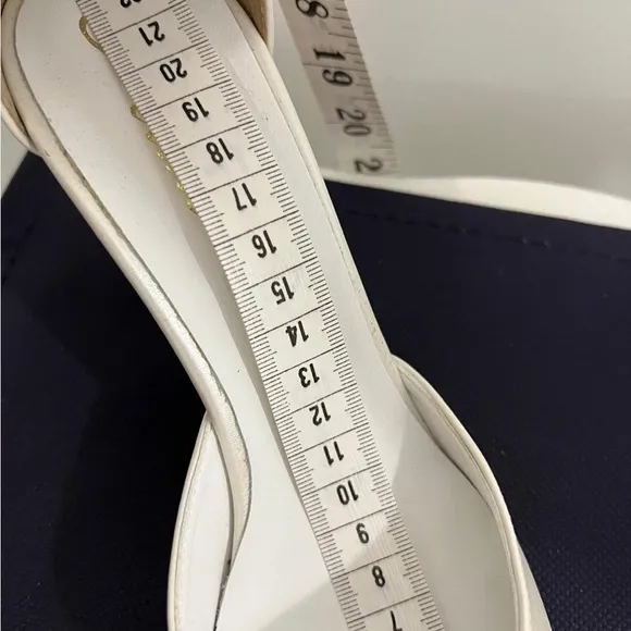 Pelino Sandals. NEW Cream Stiletto Heels with Ankle Strap