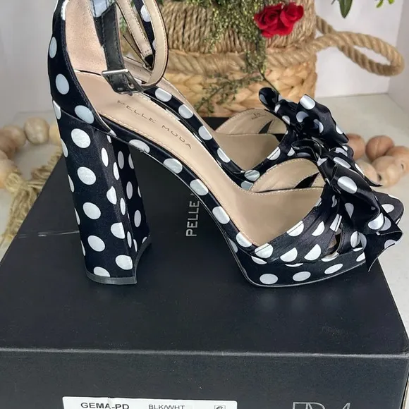 Pelle Moda Gema Ankle Strap Platform Sandal Sz 8.5
